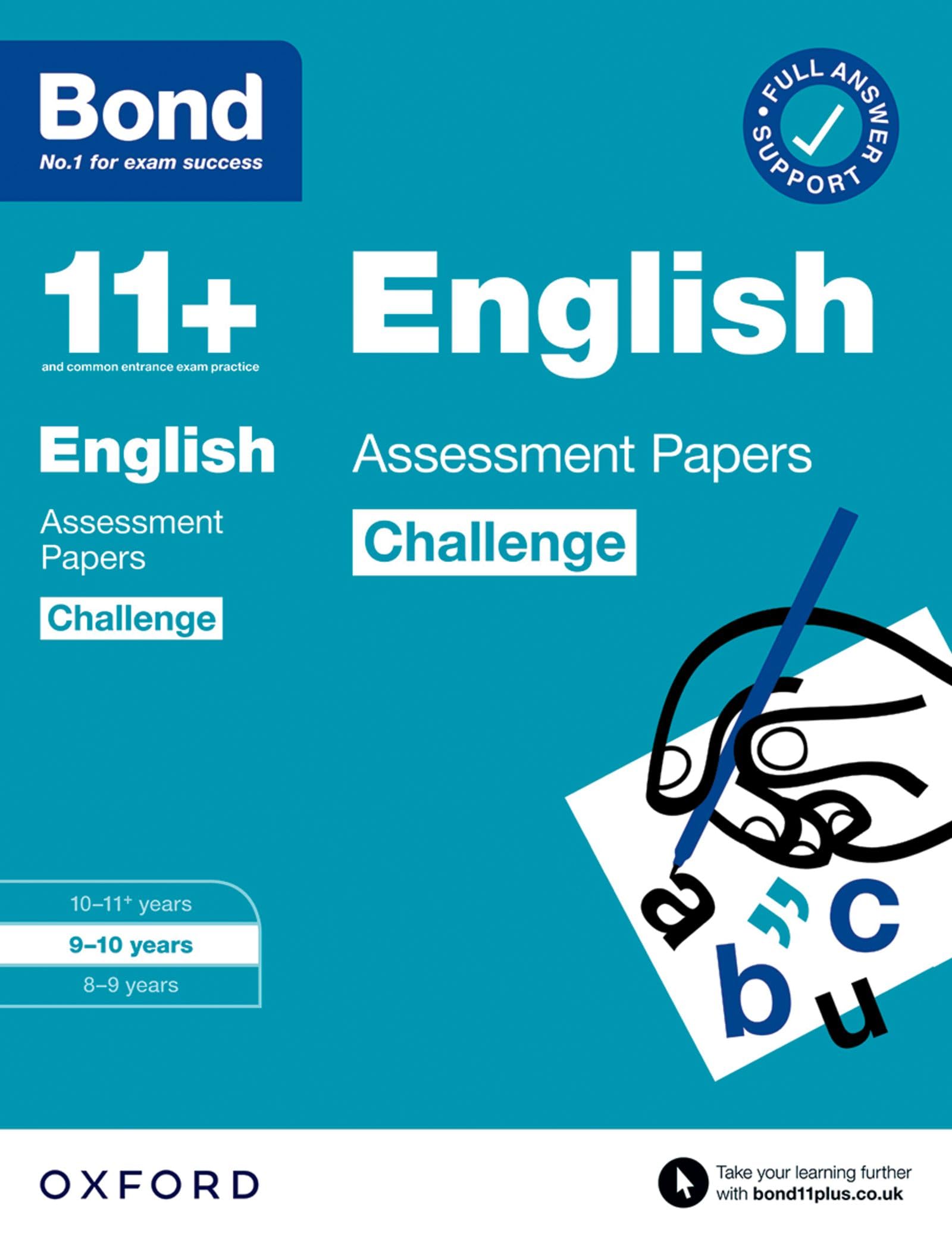 Bond 11+ English Challenge Assessment Papers 9-10 years (for GL Assessment & other 11 plus exams) (Bond Challenge)