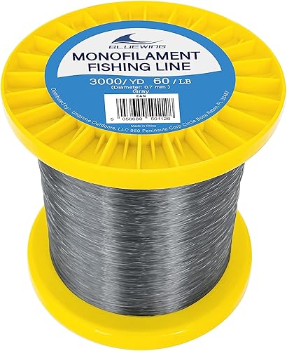 Miniatura 21 de BLUEWING Sedal de pesca monofilamento 6,8,10,12,15,20,25,30,40,50,60,80,100,130,250,300,400 libras, 50,100,500,1000,3000 yardas, hilo de pescar mono