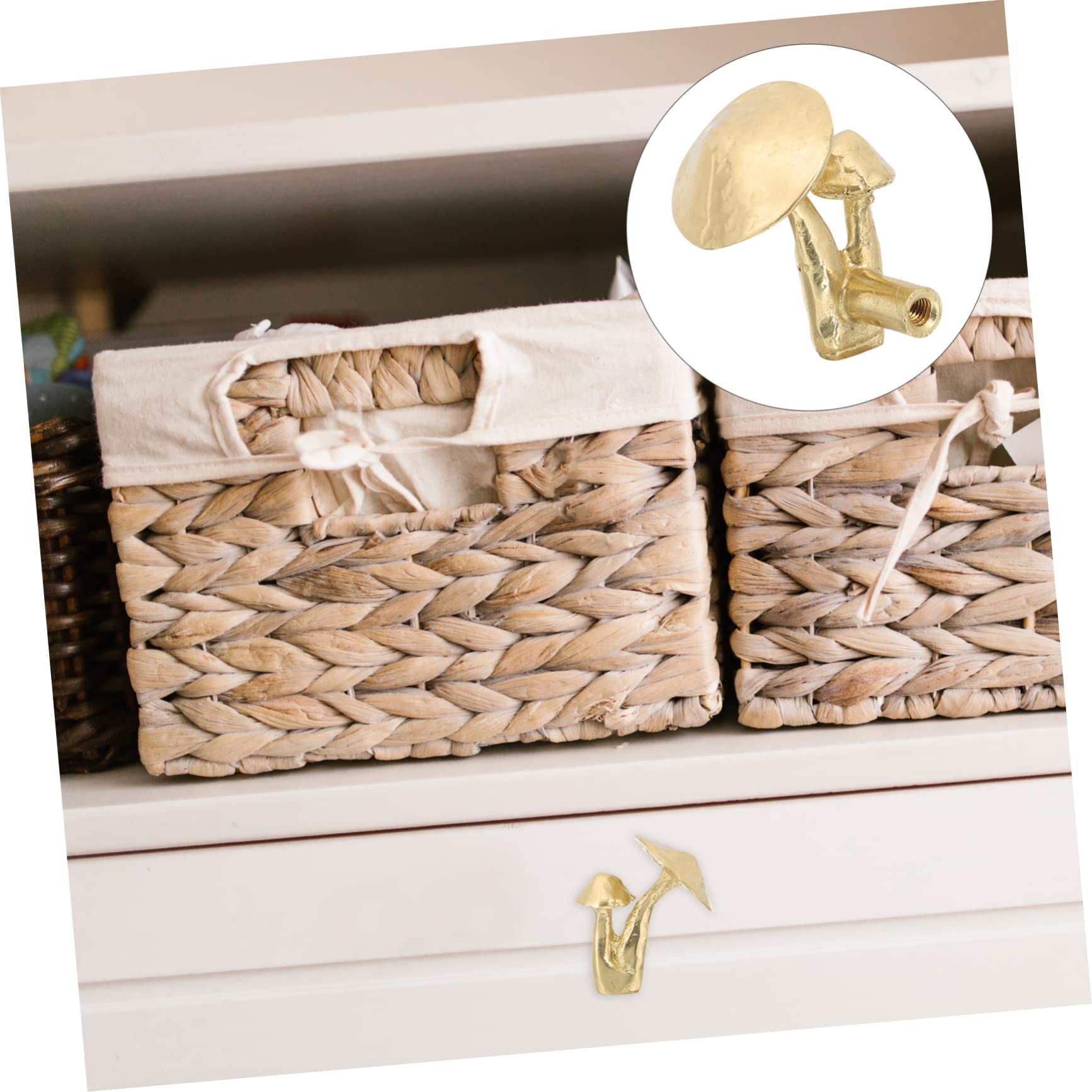Artibetter 5pezzi Pomello Per Mobili Ottone Forma Di Fungo Maniglia Per Armadi Design Elegante e Resistente Per Rinnovare Tuoi Spazi Domestici