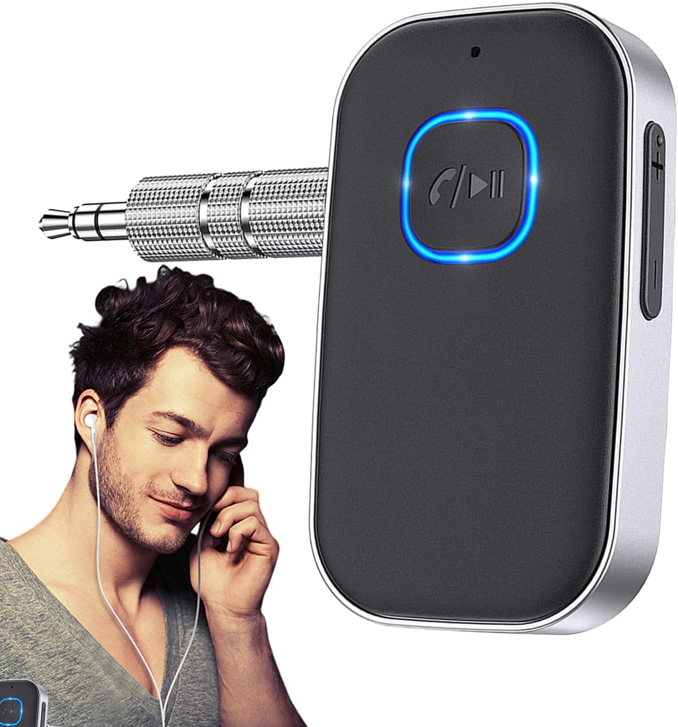 Bezprzewodowy przewód Aux do samochodu,Bezprzewodowy przewód Aux do | Bezprzewodowy adapter audio Odbiornik bezprzewodowy, do samochodowego