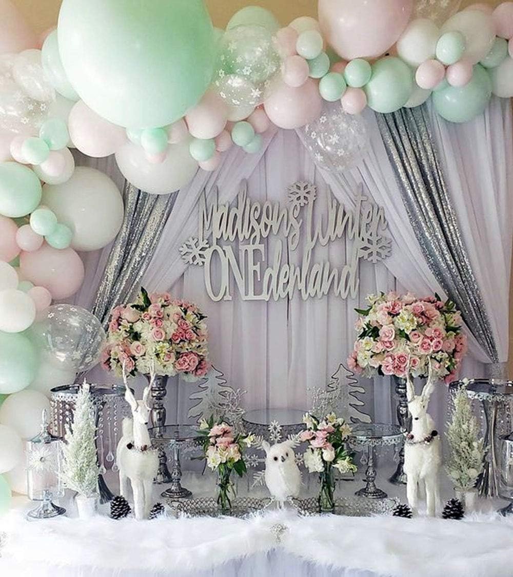 Wedding Backdrop Curtains 2 Panel 5ft x 10ft Grey Polyester Birthday Backdrop Drapes for Party Decoration Ceremony Prom Stage Backdrop Curtain 2 Panels 5ft X 10ft Grey