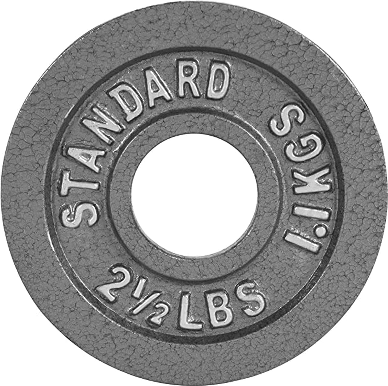 CAP Barbell Olympic 2-Inch Weight Plate, Gray, Single