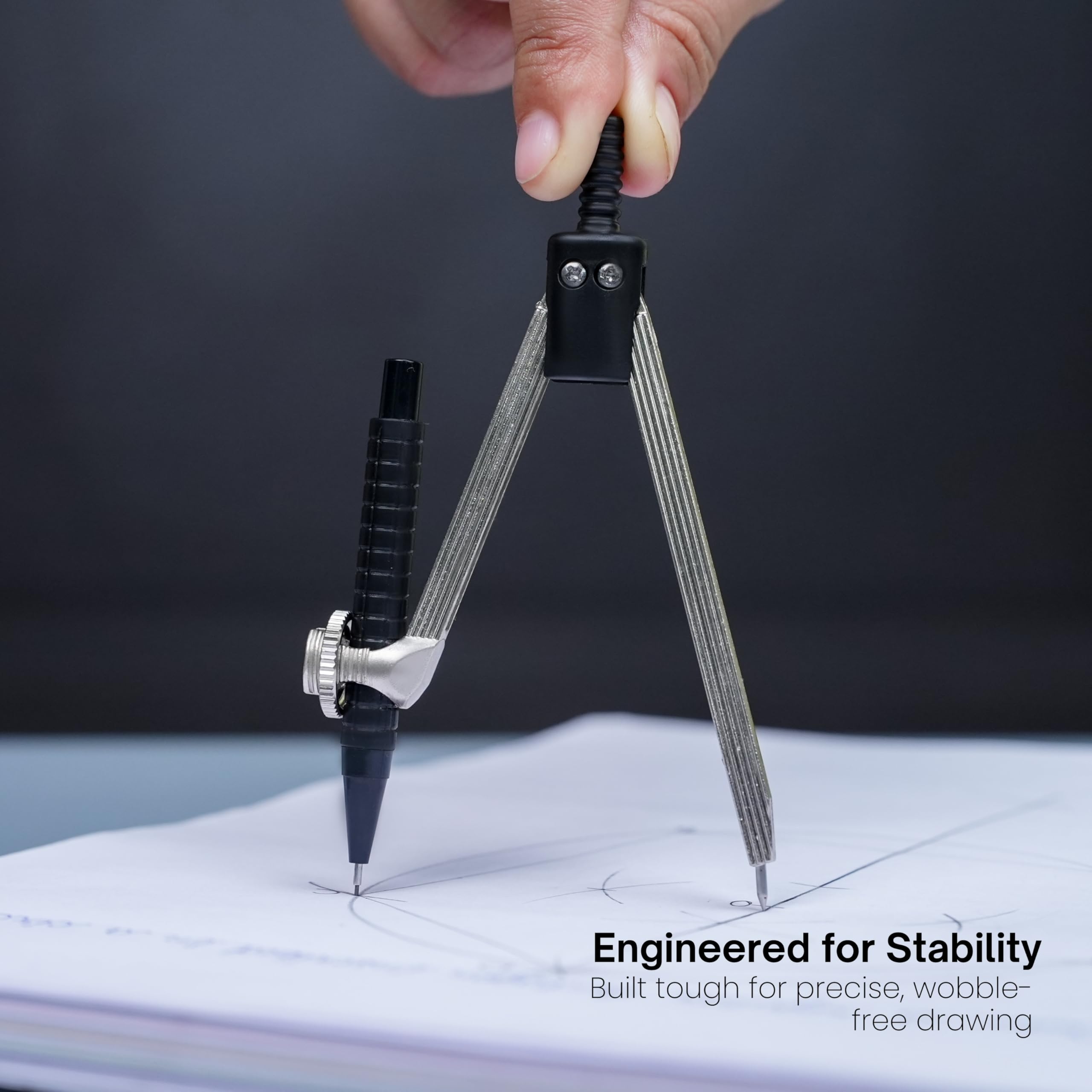 Classmate Archimedes Geometry Box | Die- Cast Compass | Mechanical Pencil | Double sided tray — Amazon image 5