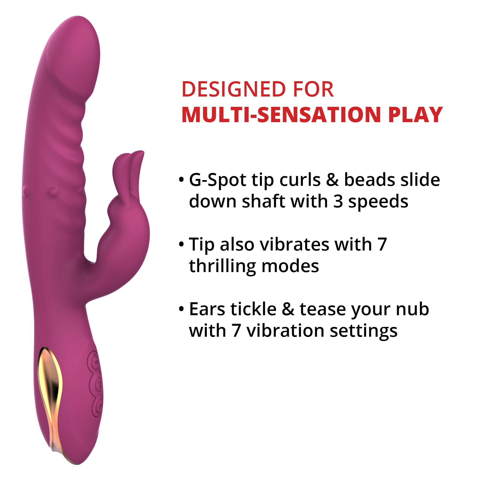 Amazon.com: Adam & Eve Rose Gold G Spot Rabbit Vibrator, Come Hither  Motion, Dual Stimulation for Clitoral and Internal Pleasure, Beaded Shaft  for Thrusting Sensation, Rechargeable Adult Sex Toy for Women :