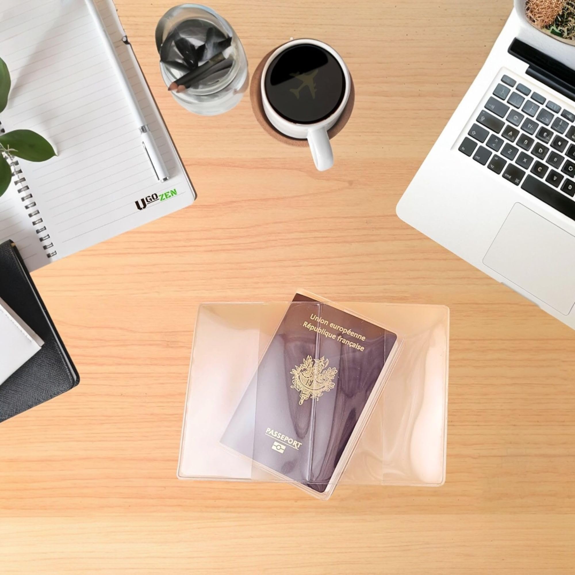topolenashop Set 2 Custodie Passaporto Trasparenti In PVC 195x135 mm, Copertine Impermeabili Antistrappo Per Documenti Da Viaggio, Compatibili Con Passaporto Italiano Europeo | HZ-15006