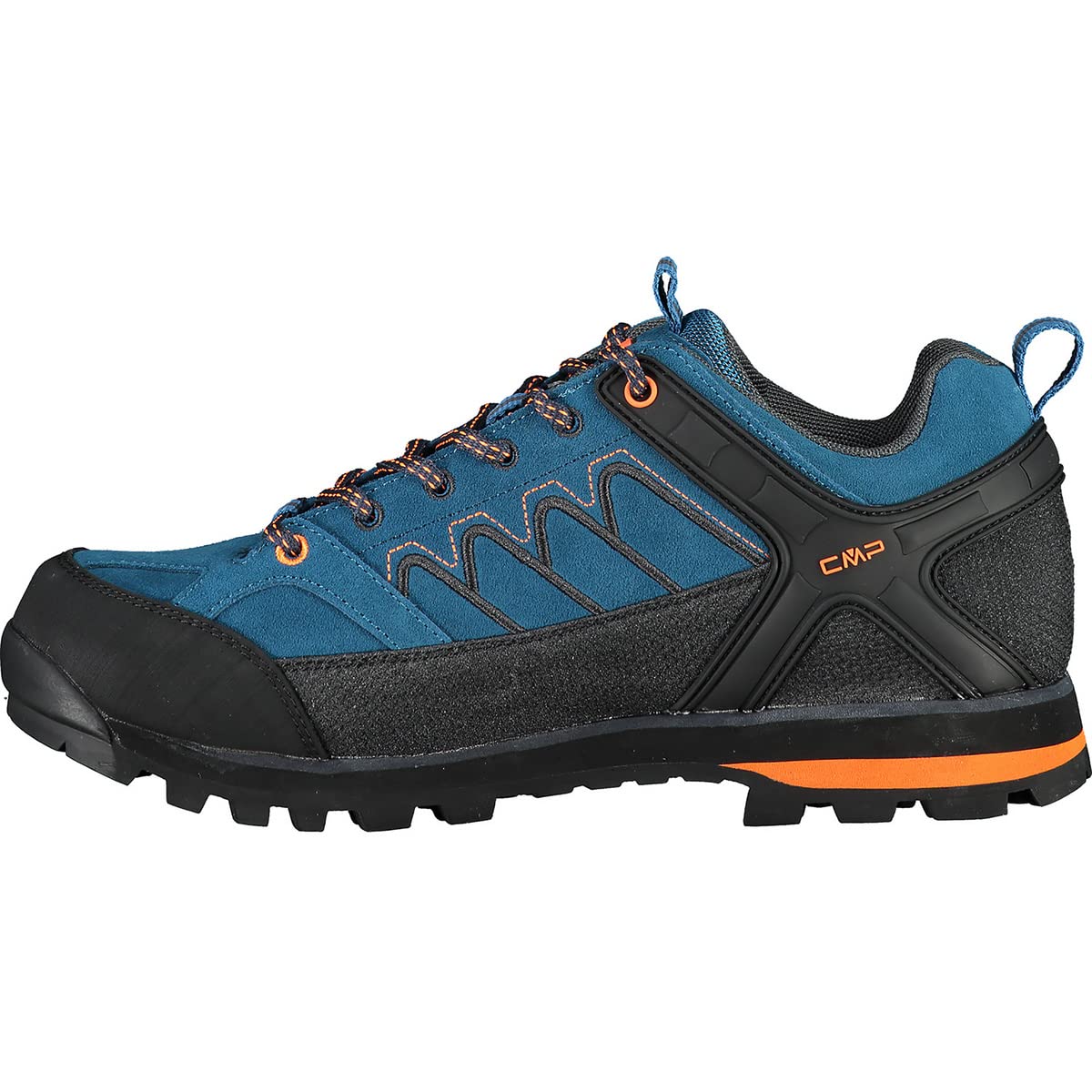 CMP Herren Moon Low Trekking Shoe WP Walking-Schuh, DEEP Lake-Antracite, 44 EU