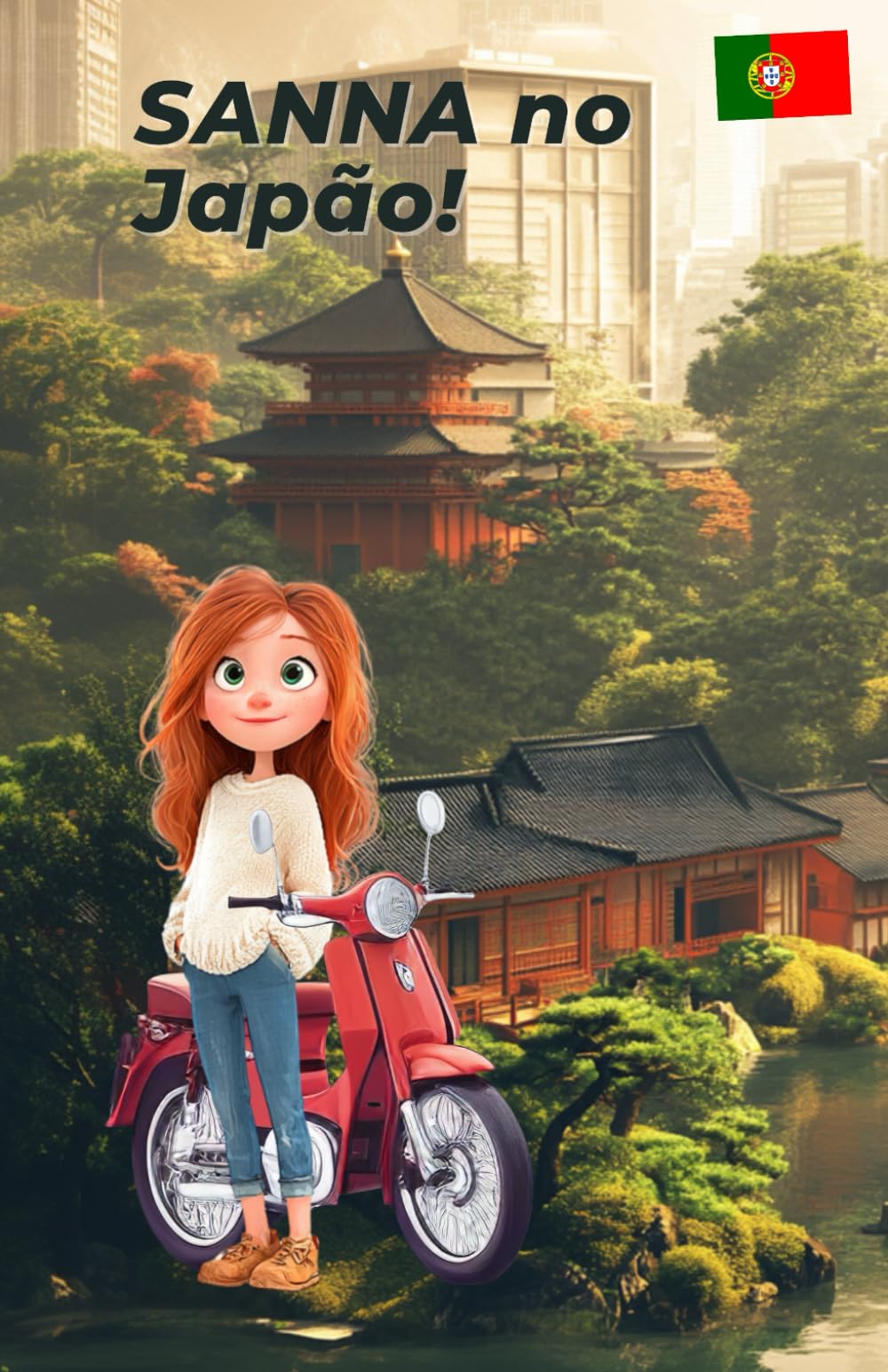 SANNA no Japão!: Livro para colorir e aprender para crianças a partir dos 8 anos