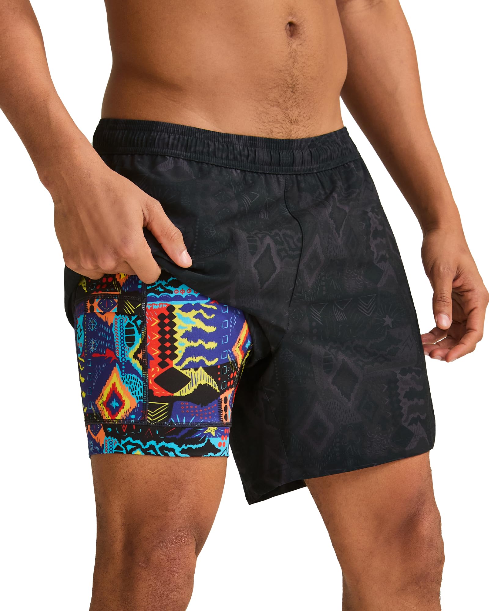 maamgic Mens 5 Gym Running Shorts for Men 2 in 1 Quick Dry Workout Athletic Shorts