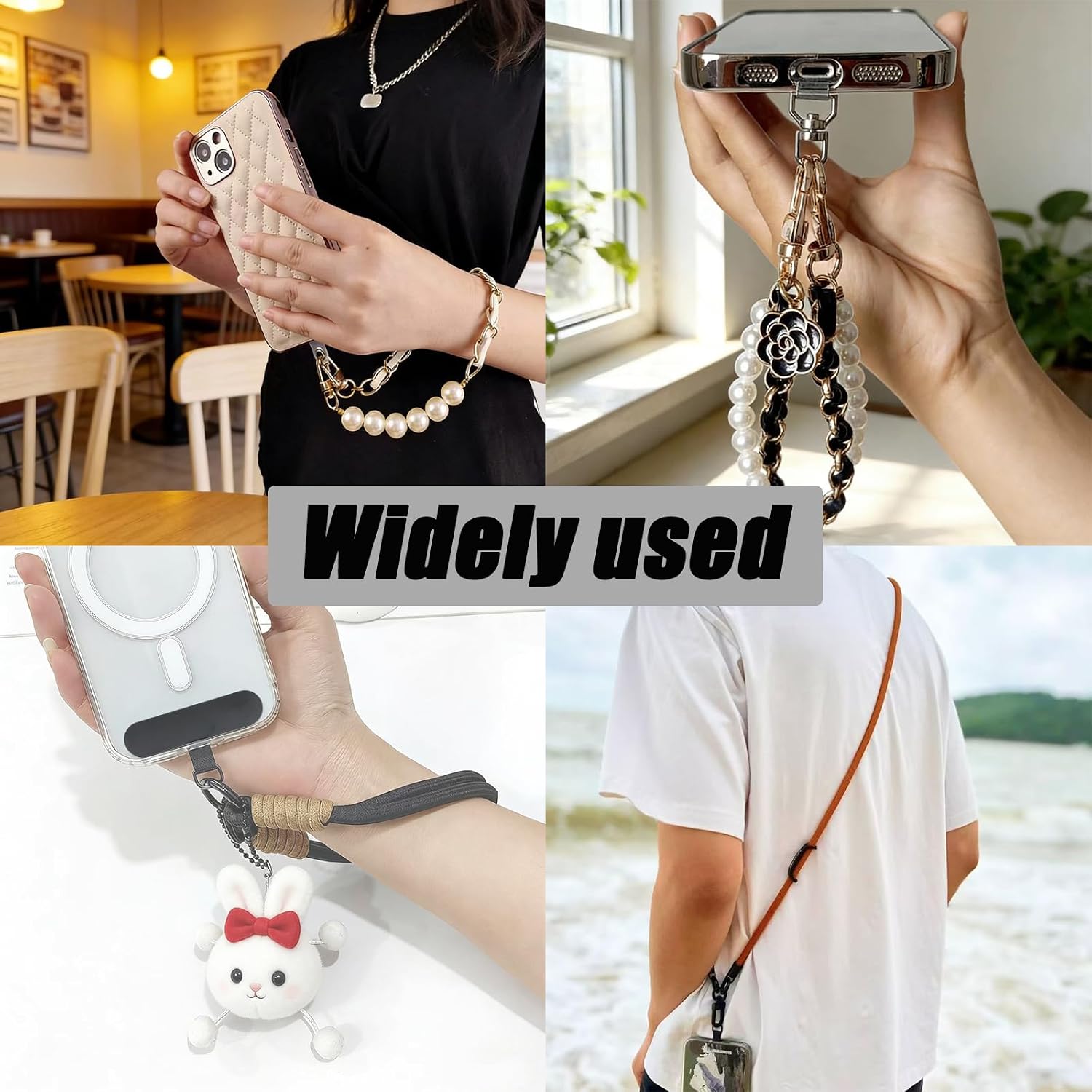 Metal Phone Tether Tab,360° Rotatable Phone Lanyard Tab,Ultra Thin Stainless Steel Cell Phones Charm Strap Holder