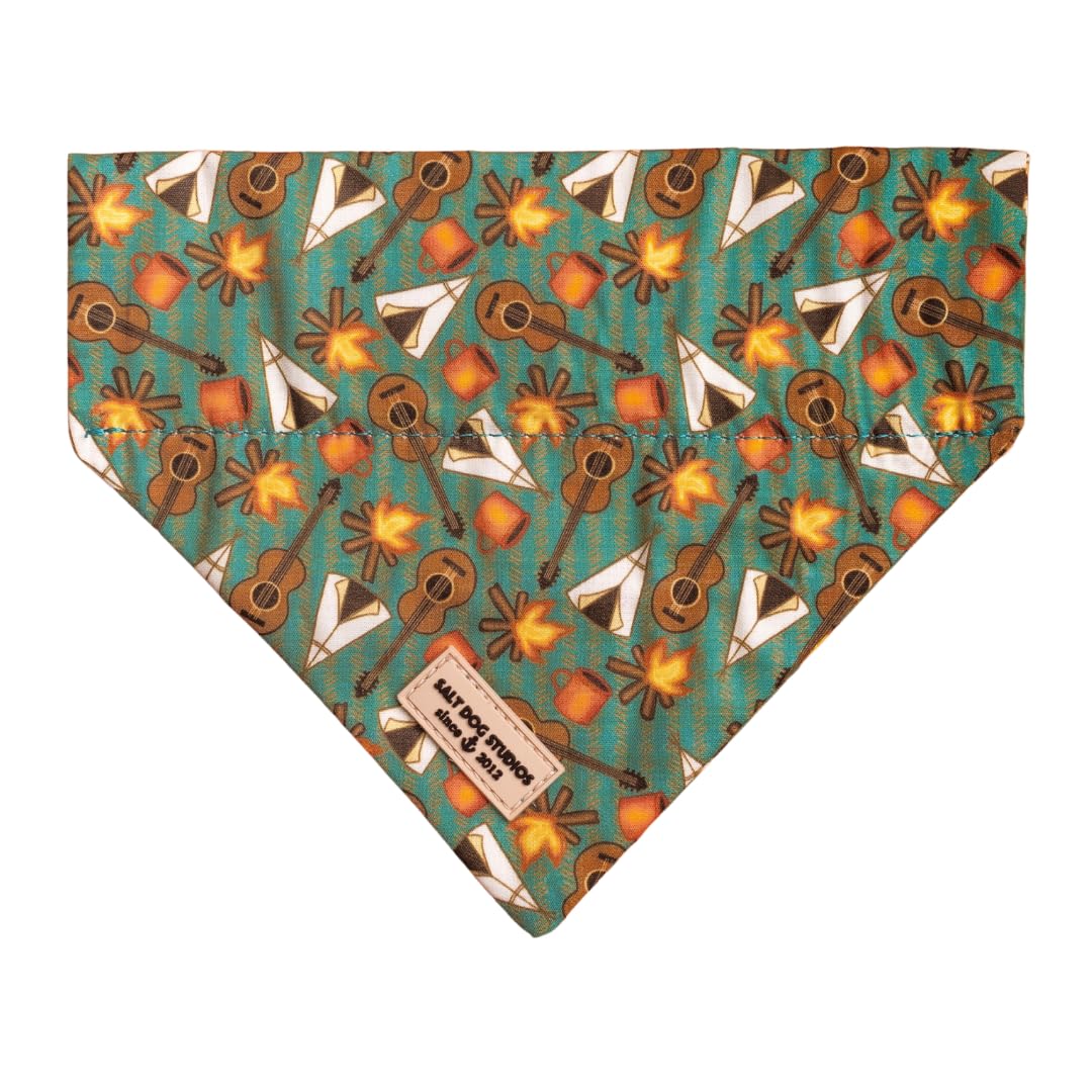 Salt Dog Studios Dog Bandana - Slip-On Dog Collar Bandana, Soft Cotton Dog Scarf for Small, Medium and Large Dogs, 19 (Mountain Camp Out, Medium) — image 1