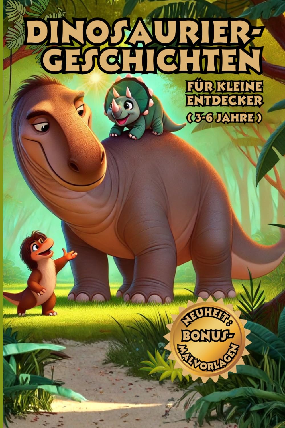 Dinosaurier-Geschichten für kleine Entdecker (3-6 Jahre): 20 spannende Vorlesegeschichten und Malvorlagen für kreative Kinder