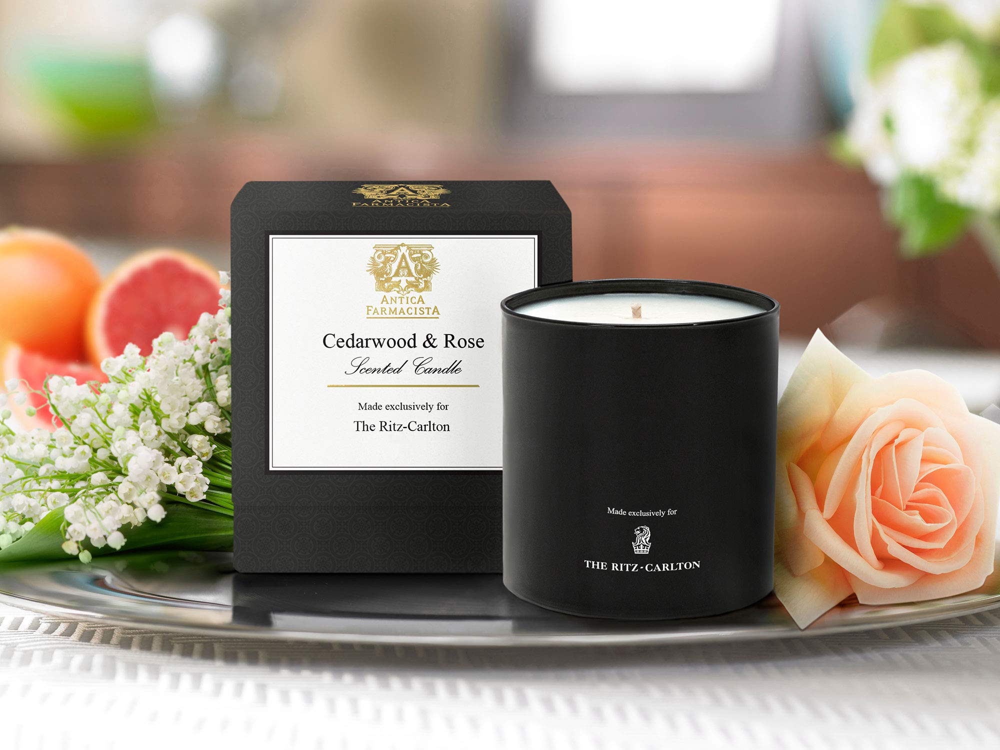 香水トラベルセット7本 カリーヌ・ロワトフェルド Amazon.com: The Ritz-Carlton Cedarwood & Rose Candle by Antica