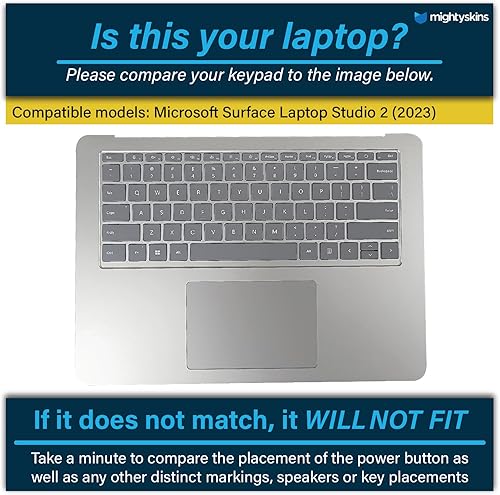 Miniatura 4 de MightySkins Skin compatible con Microsoft Surface Laptop Studio 2 (2023) Kit de envoltura completa - Nebula  Funda protectora de vinilo duradera y