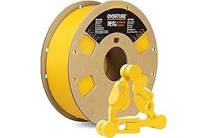 OVERTURE Yellow PETG Filament 1.75mm, Dimensional Accuracy +/- 0.02mm