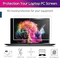 Vista 3 de Paquete de 2 protectores de pantalla de vidrio templado de 15.6 pulgadas para laptop de 15.6 pulgadas