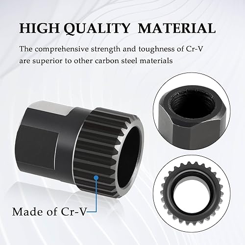 Miniatura 2 de Herramienta de reparación de buje de rueda de bicicleta, herramienta de reparación de extracción de tuercas de anillo de bloqueo de buje trasero de