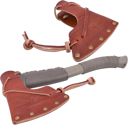 Miniatura 3 de Vintage Leather Axe Sheath, Veg-Tanned Leather Axe Hatchet Cover Protector