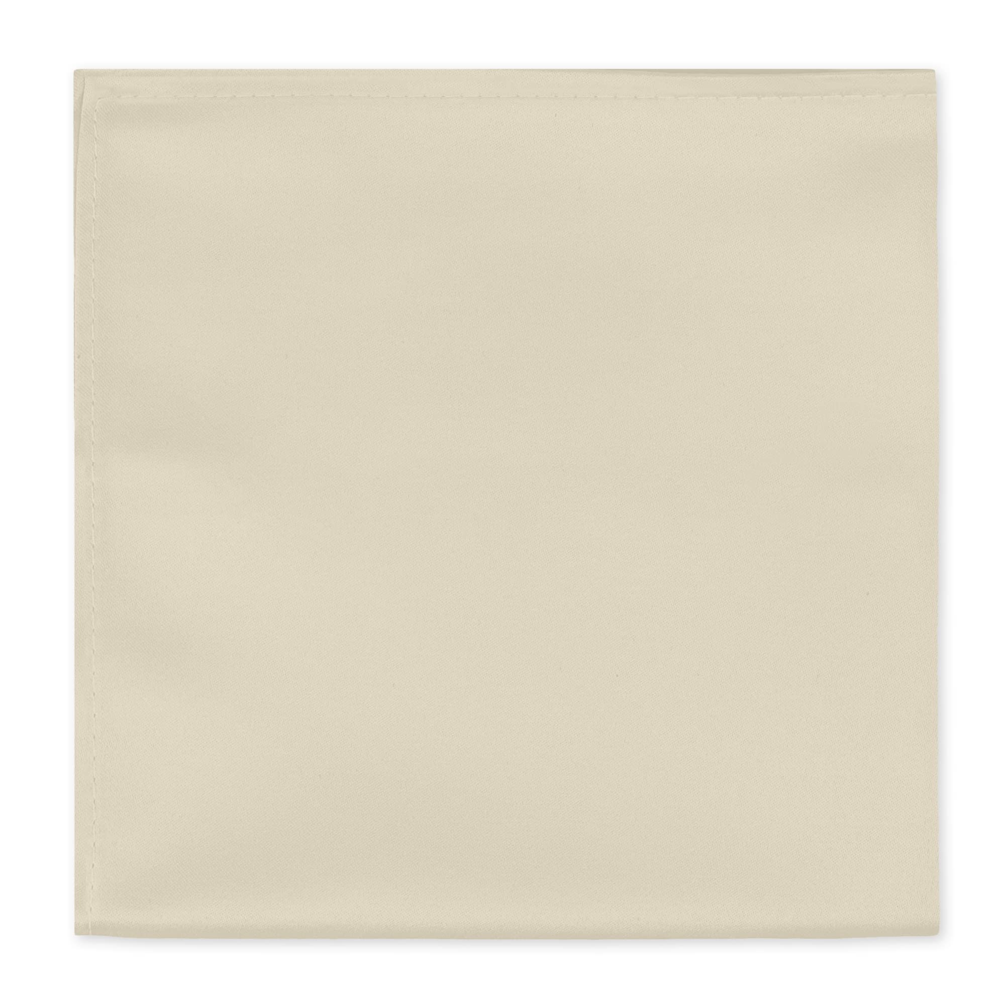 Jacob Alexander Mens Pocket Square Solid Color Handkerchief - Champagne