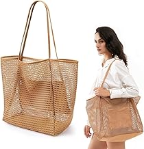 Borsa Spiaggia Donna, Famiglia Borsa Mare Impermeabile, Leggera Pieghevole Multitasche ad Ampia Borsa Mare, Beach Tote Bag Pieghevole Borsa da Viaggio, per Spiaggia Viaggio Vacanze