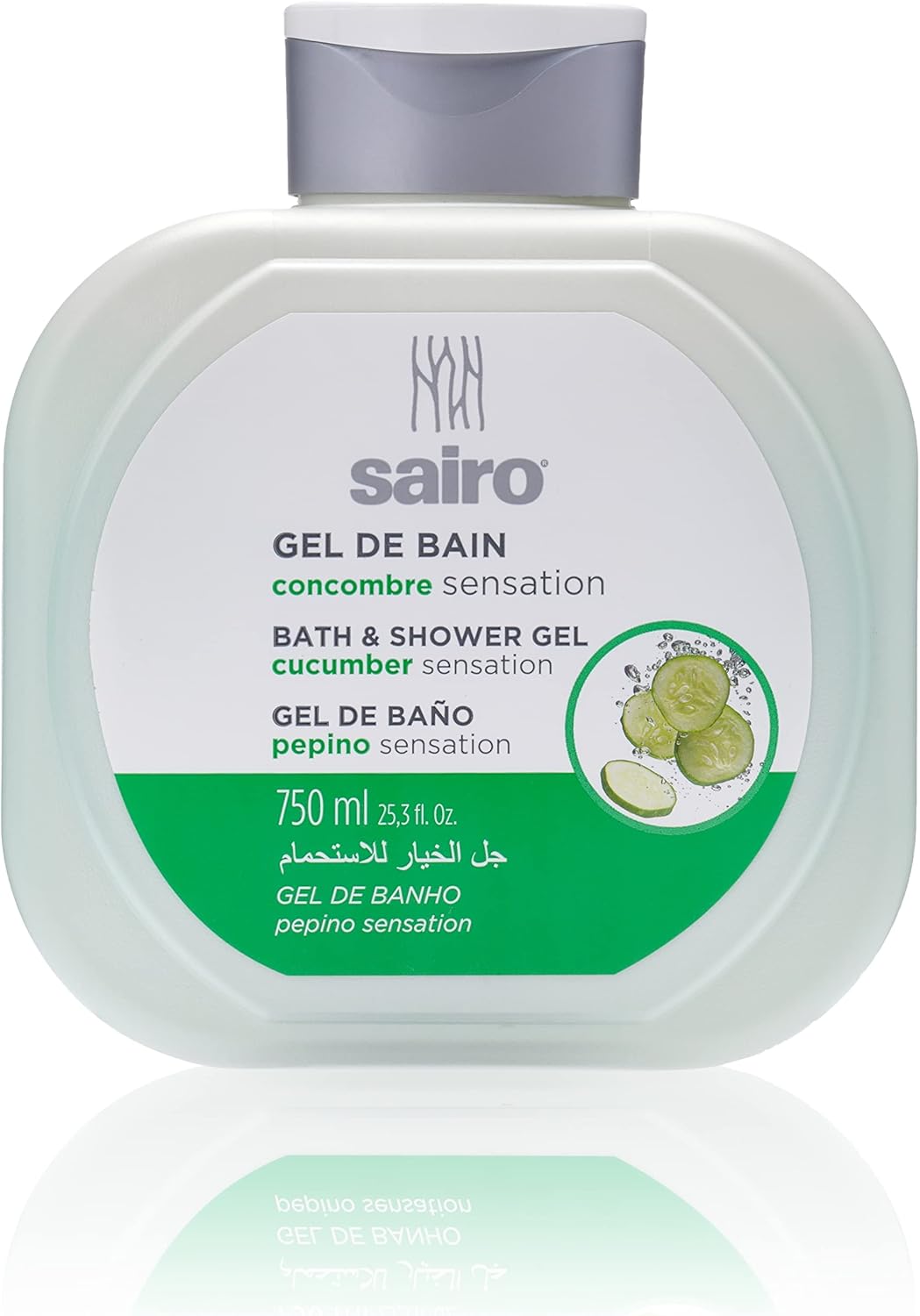 Sairo Bath And Shower Gel Cucumber Sensation, 750Ml Buy Online at