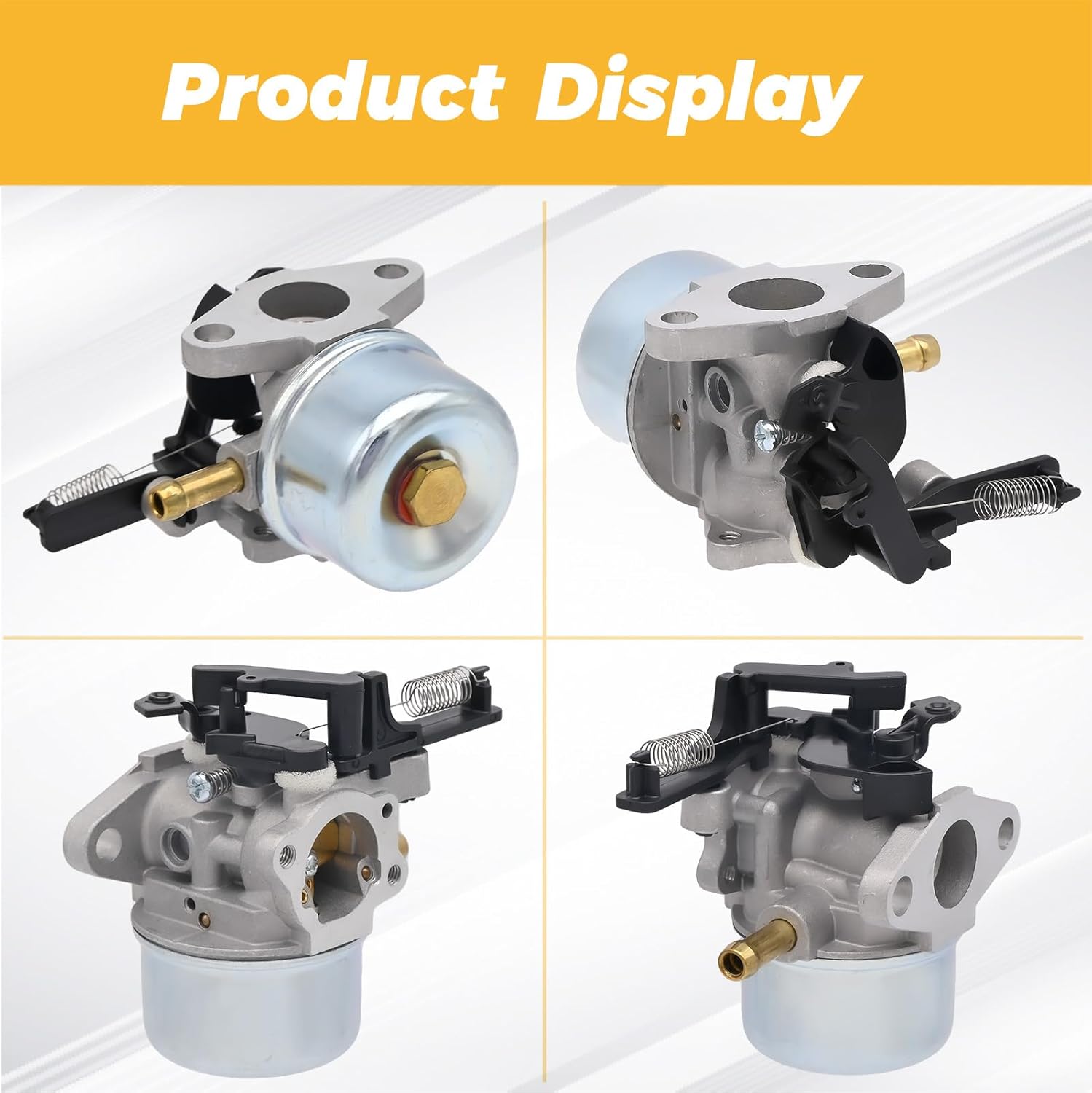591137 Carburetor for B&S 591597 216852 590780 593380 591137 110P02 110P05 8.75 875 series 190cc Engine 7.75 Hp 8.75 Hp 8.5Hp 190CC 593599 591137 Pressure Washer with 795066 Air Filter