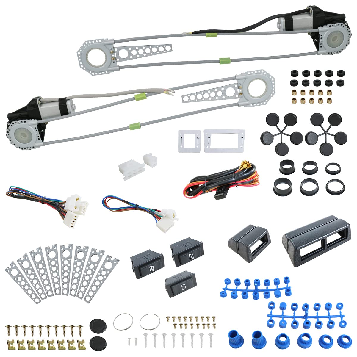 Amazon.co.jp: 12V 汎用 パワーウインドウ キット 後付け 旧車 軽 