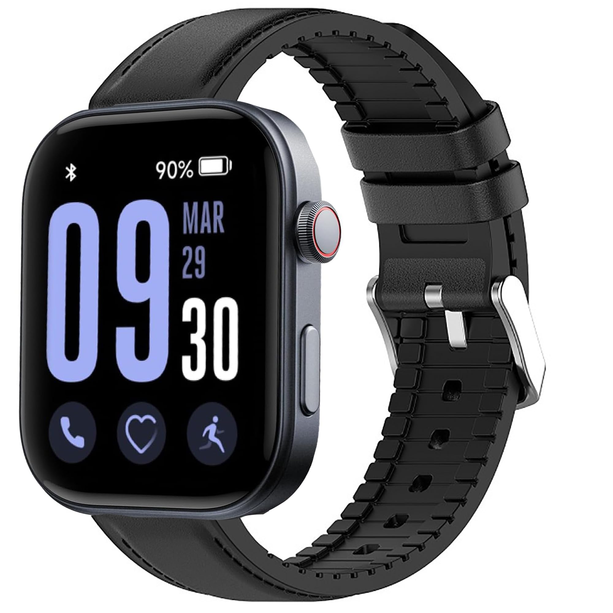 LamshawGTX13, GTX12 Smart Watches Band, Lamshaw 22mm Leather Silicone Breathable Replacement Smartwatch Strap Wristband Compatible for Fitpolo GTX12, ENOMIR GTX12, Tensky GTX12, uaue T60, QXQ T60, QCOQ T60 Smart Watches