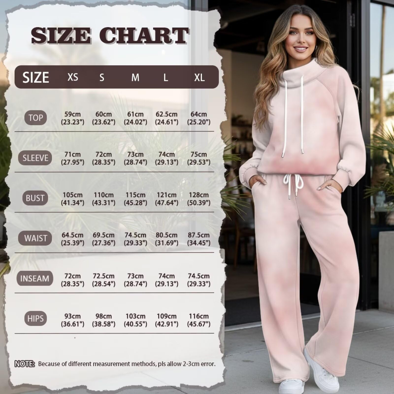 SEANATIVE 2-częściowa bluza z okrągłym dekoltem spodnie dresowe z szerokimi nogawkami pasujący zestaw oversize zestawy wypoczynkowe dla kobiet plus size dres