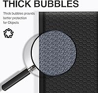 Vista 4 de UCGOU Sobres de burbujas de 4 x 8 pulgadas, color negro, paquete de 100 sobres acolchados de polietileno para pequeñas empresas, paquetes de correo