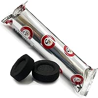 Vista 1 de Sunlight Charcoal, 10 tabletas de carbón de luz rápida, discos de carbón, rollos de carbón de 1.299 in, paquete de 10 briquetas de carbón