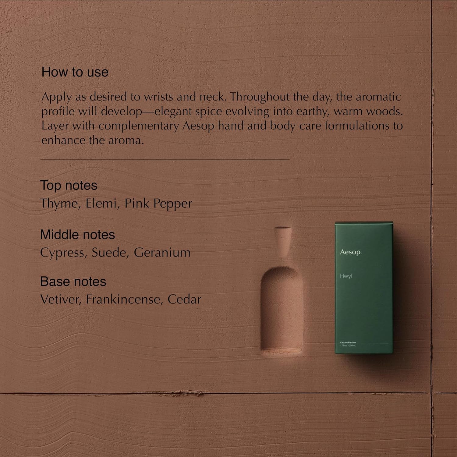 Amazon.com : Aesop Hwyl Eau de Parfum | Smoky, Woody, and Vetiver