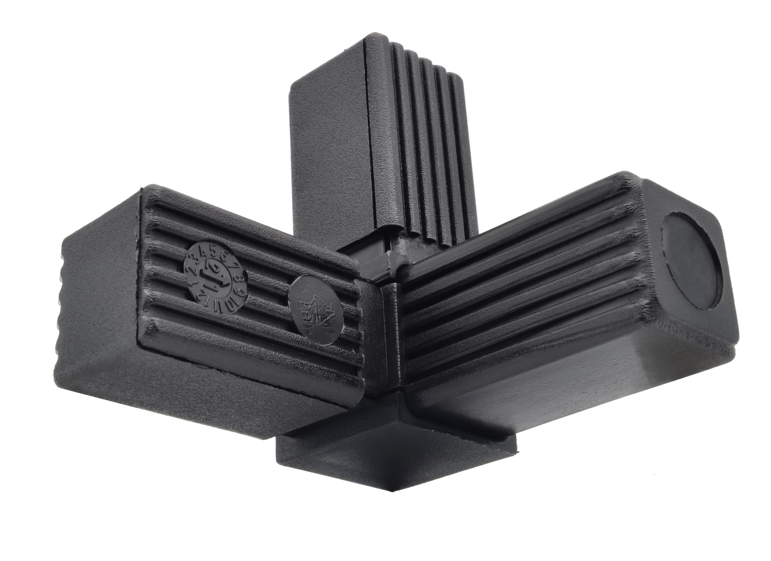 FUX 4 Pezzi tappi per tubi quadrati, piedini per sedie, 10x10mm