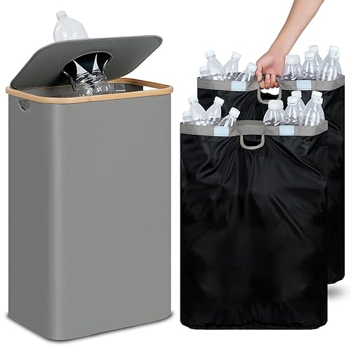efluky 100L Poubelle de Recyclage, Collecteur de Bouteilles Consignées avec