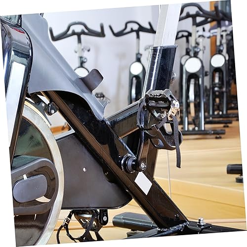 Miniatura 9 de BESPORTBLE 2 Sets Pedal Dog Muzzle Mountain Bike Pedals Foot Straps Pedals with Toe Clips Pedals Toe Straps and Clips Mountain Bike Pedal Straps