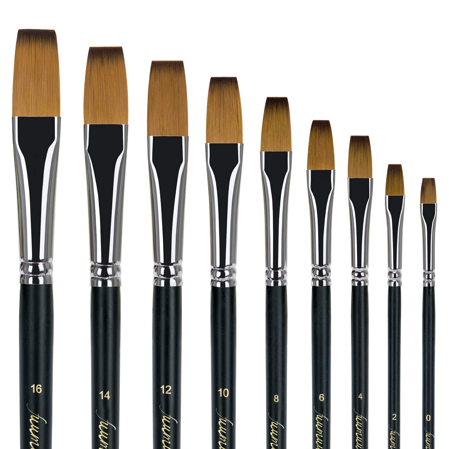 6 Pezzi Di Pennelli Per Stencil In Legno, Set Di Pennelli Per Pittura Acrilica, Pennelli - Foto 12