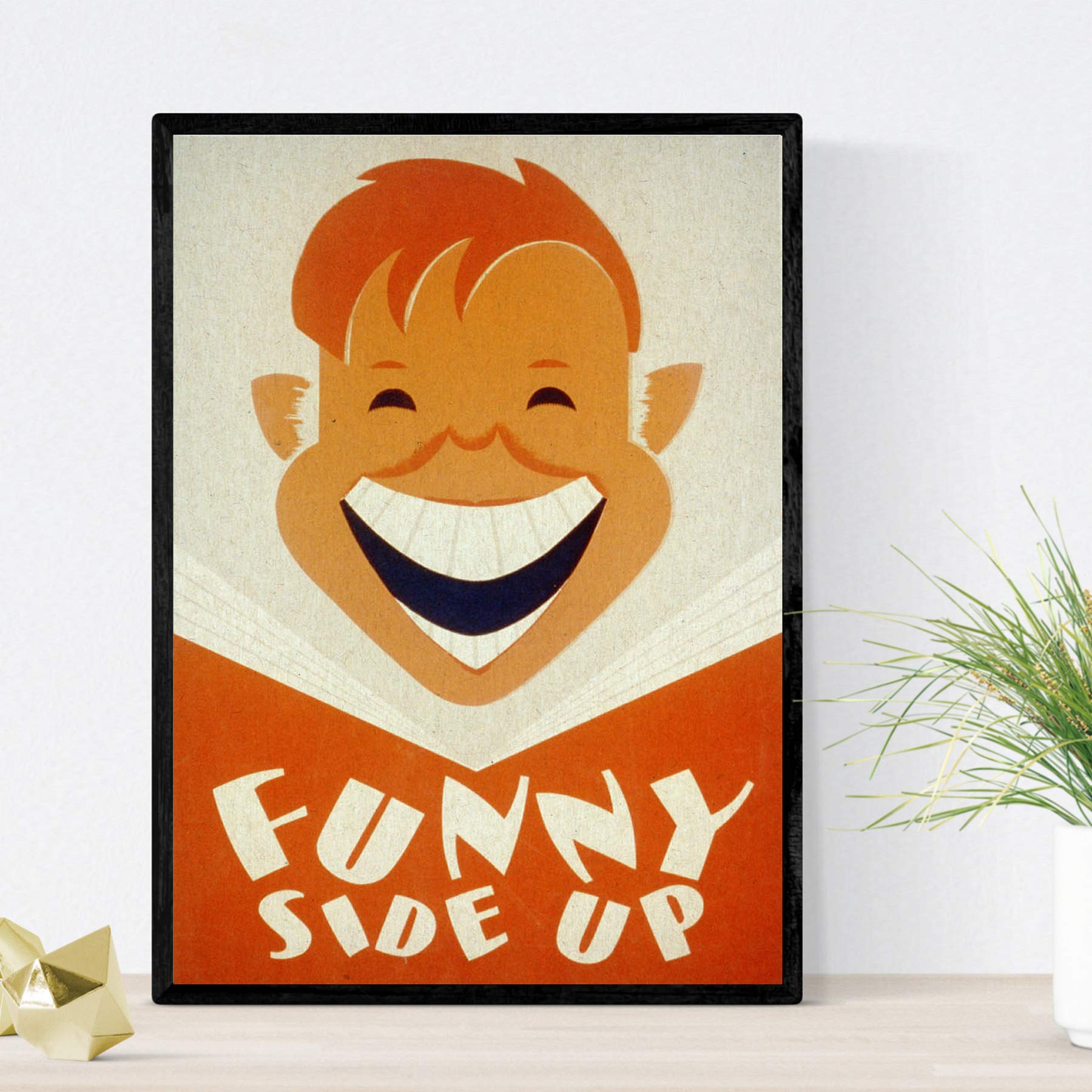 Nacnic Vintage Poster Vintage poster Funny side up. A3 size, The Funny Side, 42L x 29.7W cm - Image 2