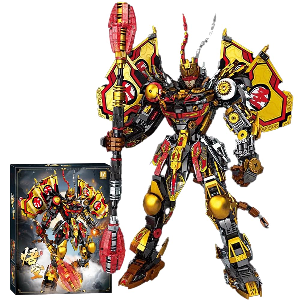 JOMIOD Wukong Mecha Bausteine Bausatz, 1260+ Klemmbausteine Technik Mech Figure Modellbausatz, MOC Konstruktionsspielzeug Geschenk für 16+ Jahre Jungen und Erwachsene