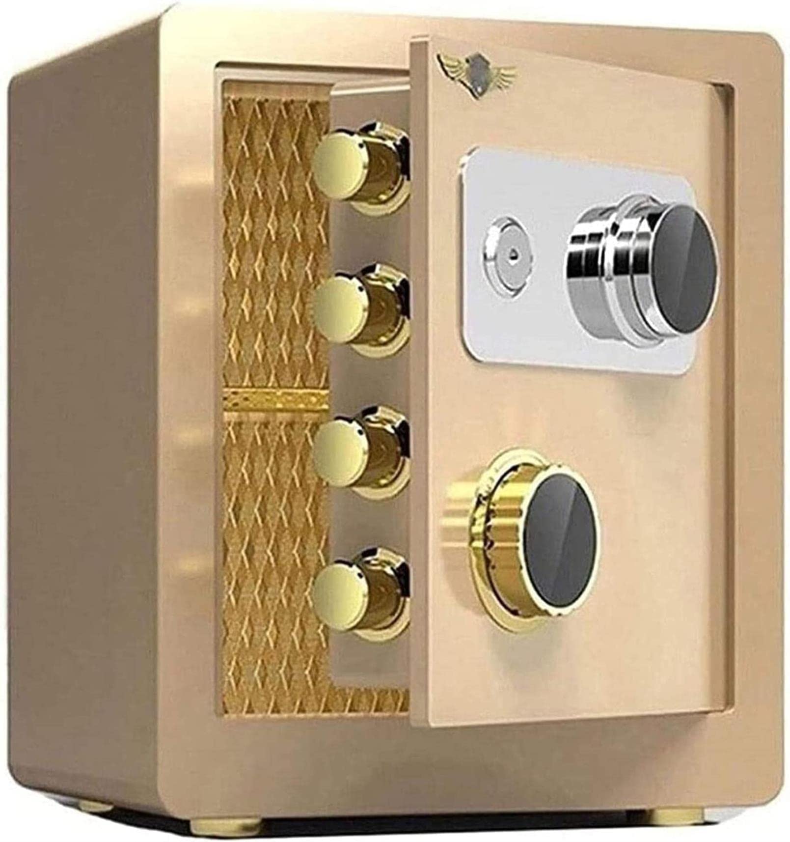 RLKHXBS Fireproof Waterproof Safe Safes BoxesSafes & Boxes, Money with Key Lock Household Steel Cabinet Mechanical Password ge Box for Home Office Cash Use