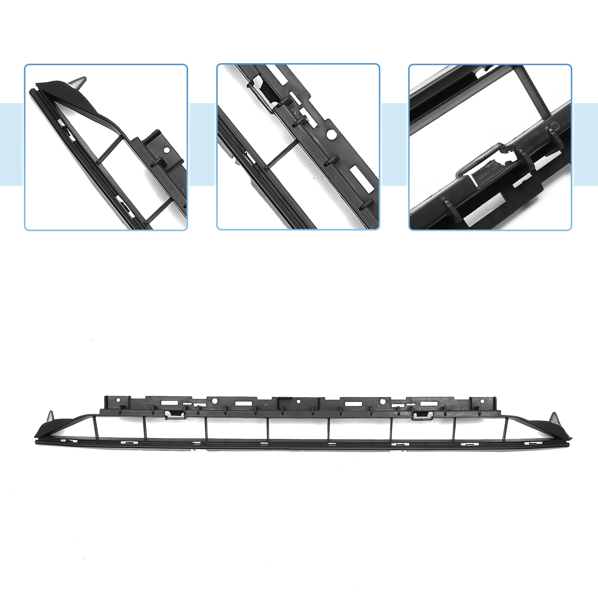 QUARKZMAN Przedni dolny zderzak Grill Kratki No.8W0807683A Dla Audi A4 B9 2016-2018 Sportowy Styl Czarny
