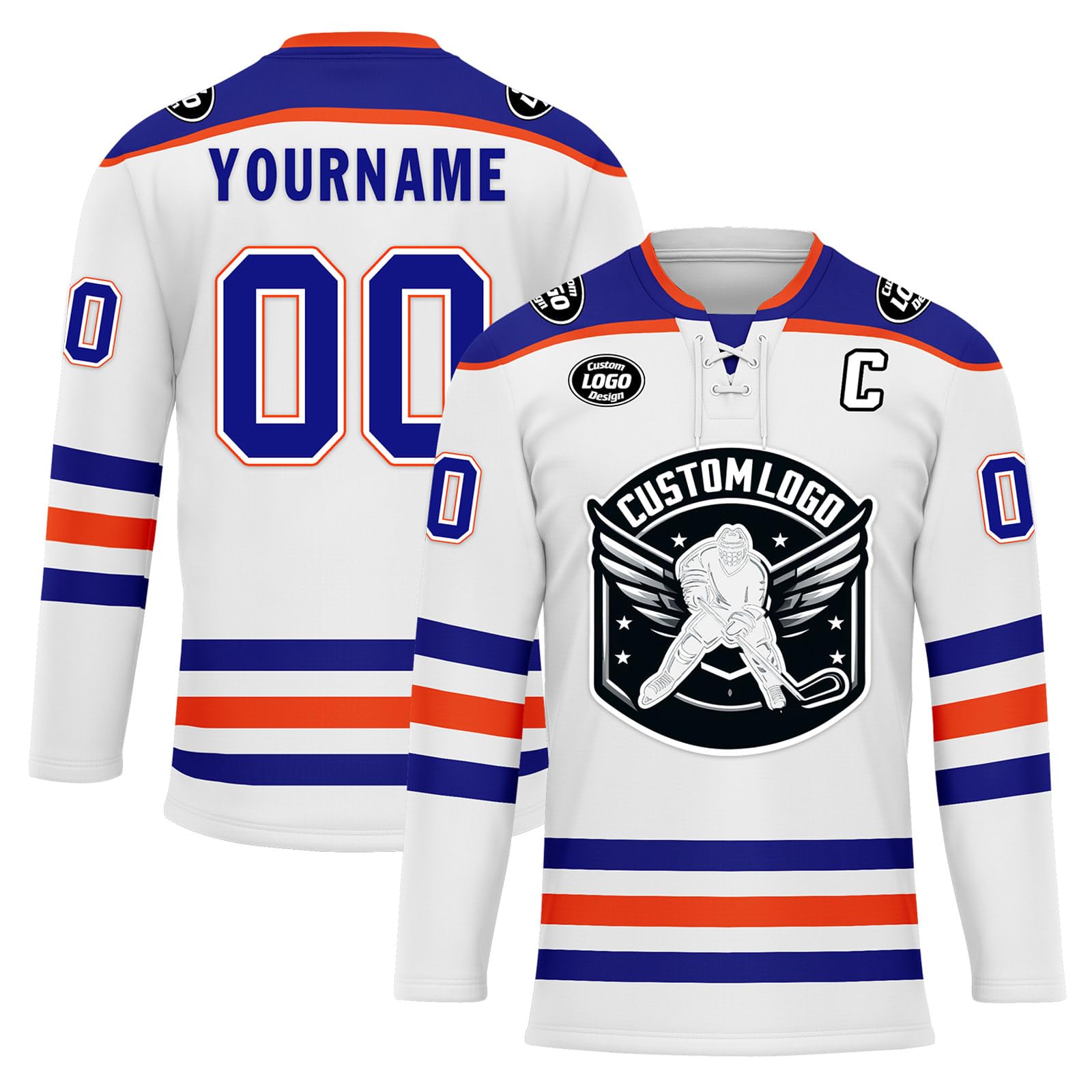 Custom Ice Hockey Jersey for Men Women Youth, Personalized Team Name Number Logo Practice Training Team Uniform