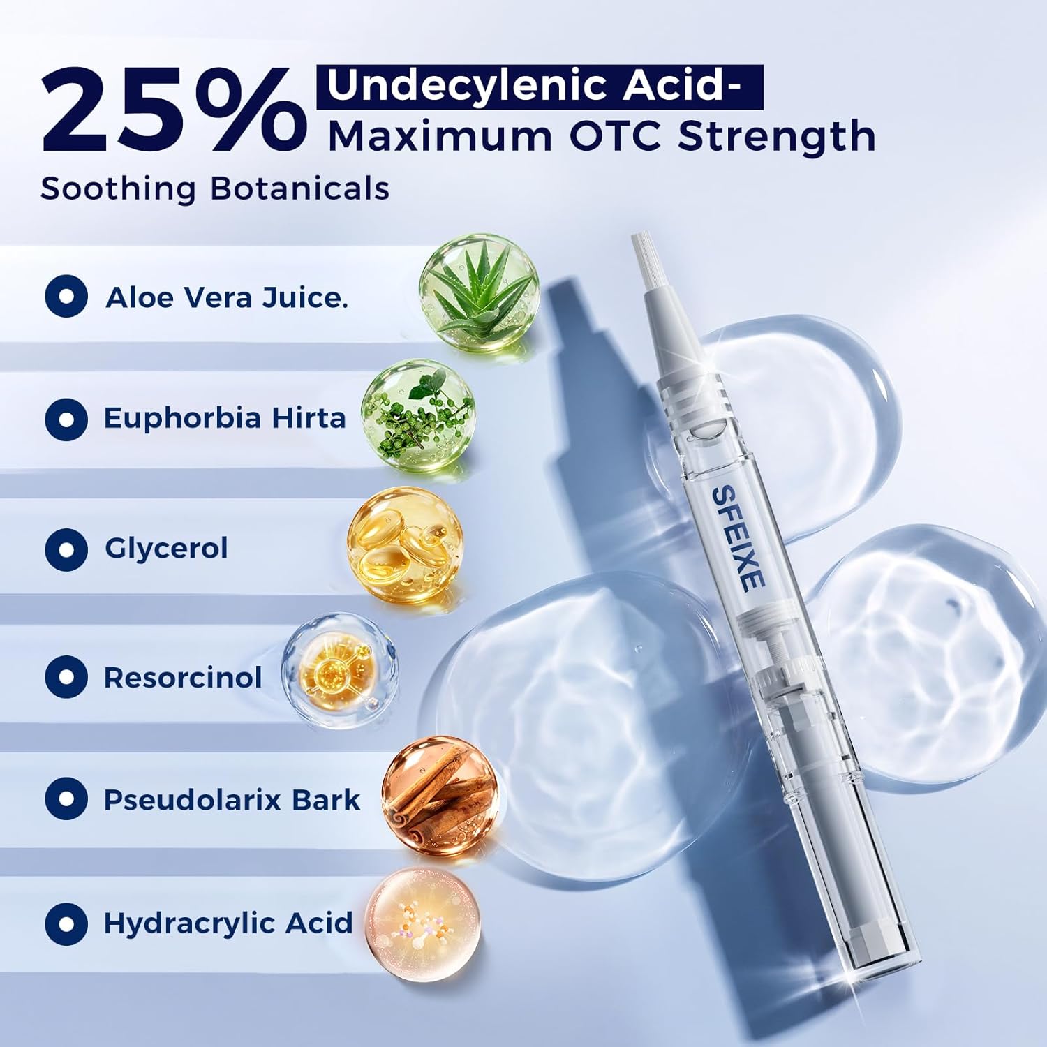FSA Eligible HSA Extra Strength Athlete‘s Foot & Toenail Fungus Treatment Pen – Maximum OTC Antifungal with 25% Undecylenic Acid, Precision Applicator for Itch Relief & Nail Care