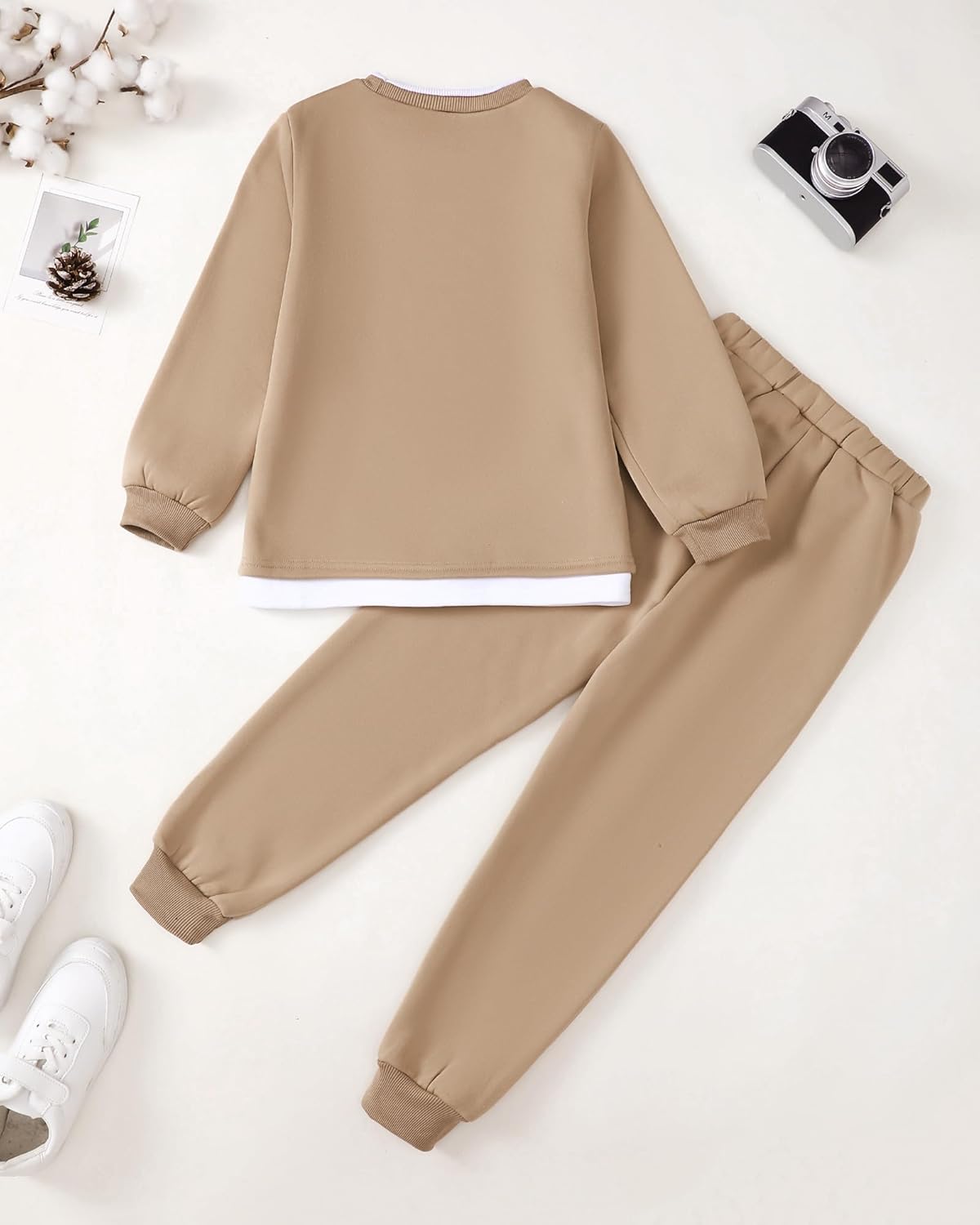 Boy Clothes Kids Boys Fall Winter Outfits Long Sleeve Fleece Hooded Tracksuit Sweatshirt Tops Jogging Sweatpants - Image 5