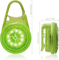 Vista 7 de Equipo de correr reflectante, luces LED recargables por USB, 6 modos de luces estroboscópicas para corredores, caminatas nocturnas, luces traseras