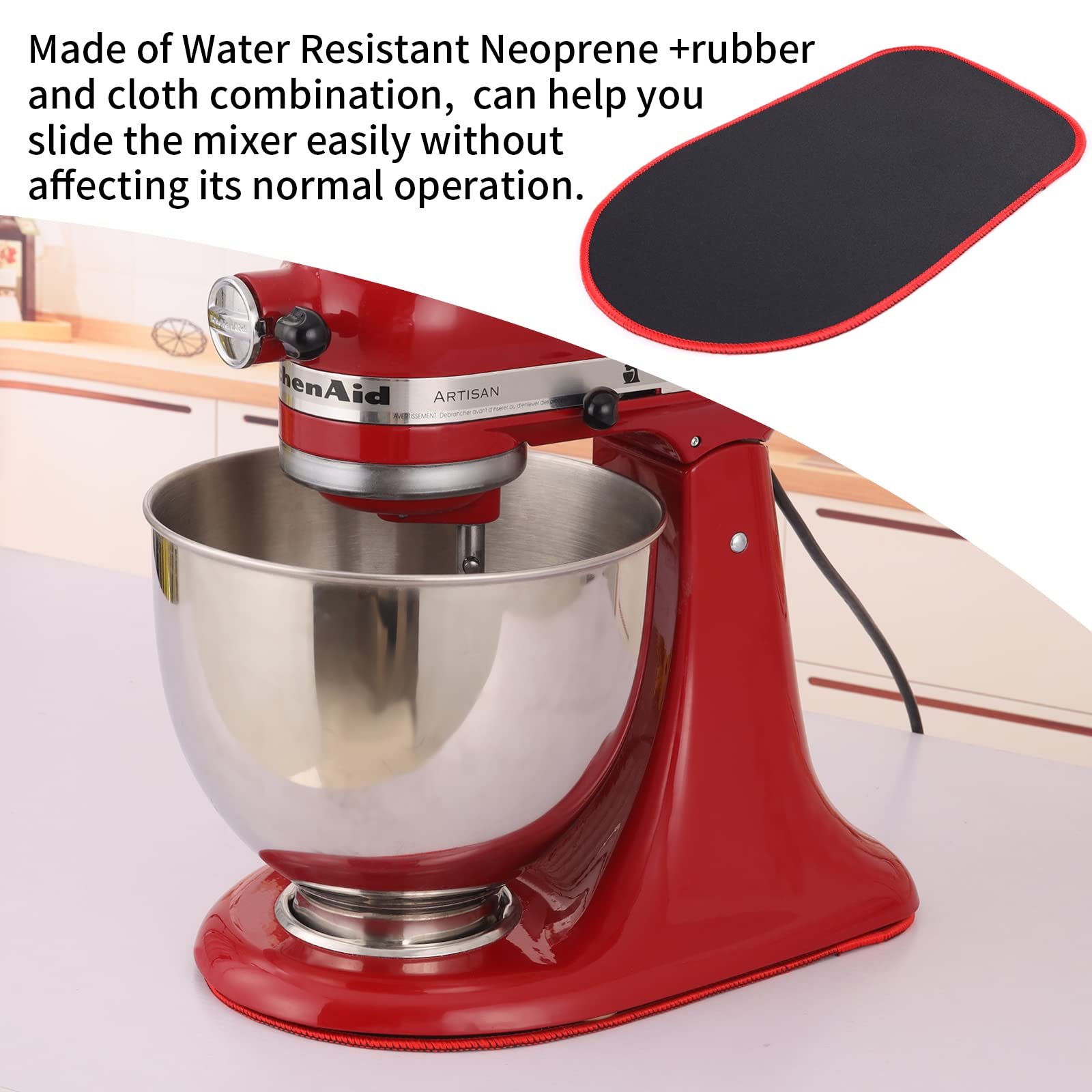 Tappetino scorrevole per mixer KitchenAid, rimovibile, 45,7 x