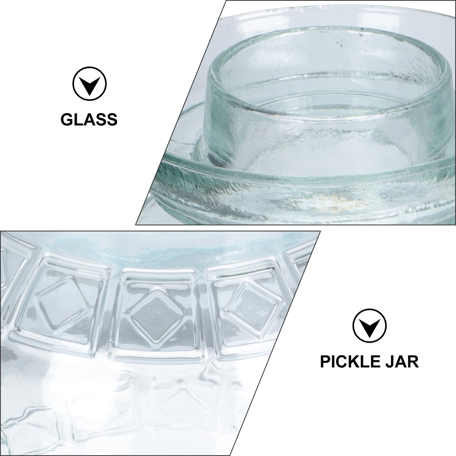 Frischhaltedose Glas 2500ml Vorratsdose aus Glas ohne Grate mit Dicht Schließendem Deckel für Küche und Fermentierung von Lebensmitteln
