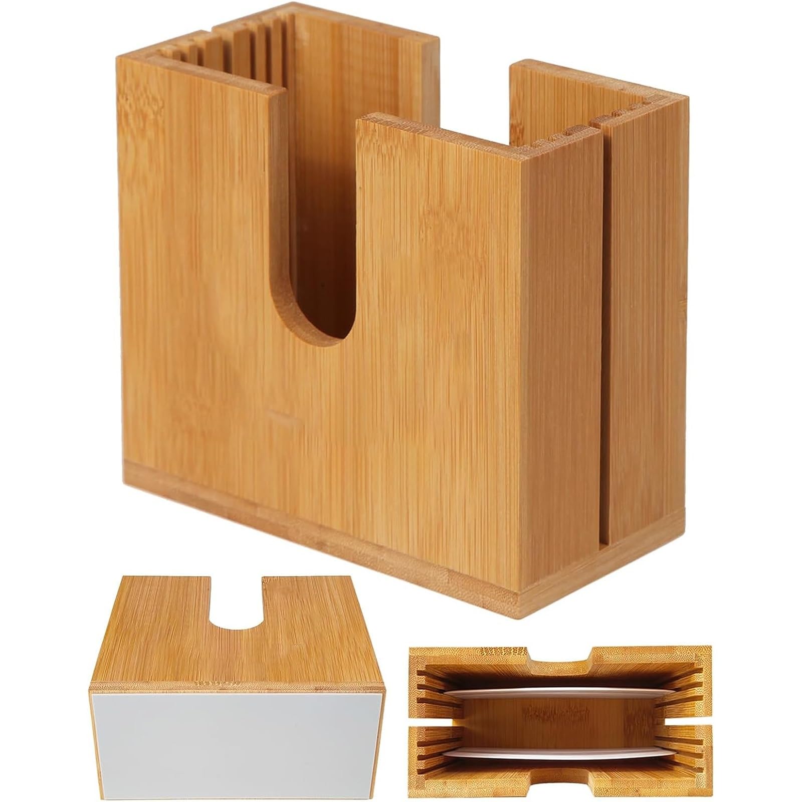 THE WHITE SHOP Large Adjustable Bagel Cutter Slicer for Small and Large Bagels-Bagel Cutter Bread Slicer Bagel Slicer Bagel holder for Buns, Muffins and Rolls