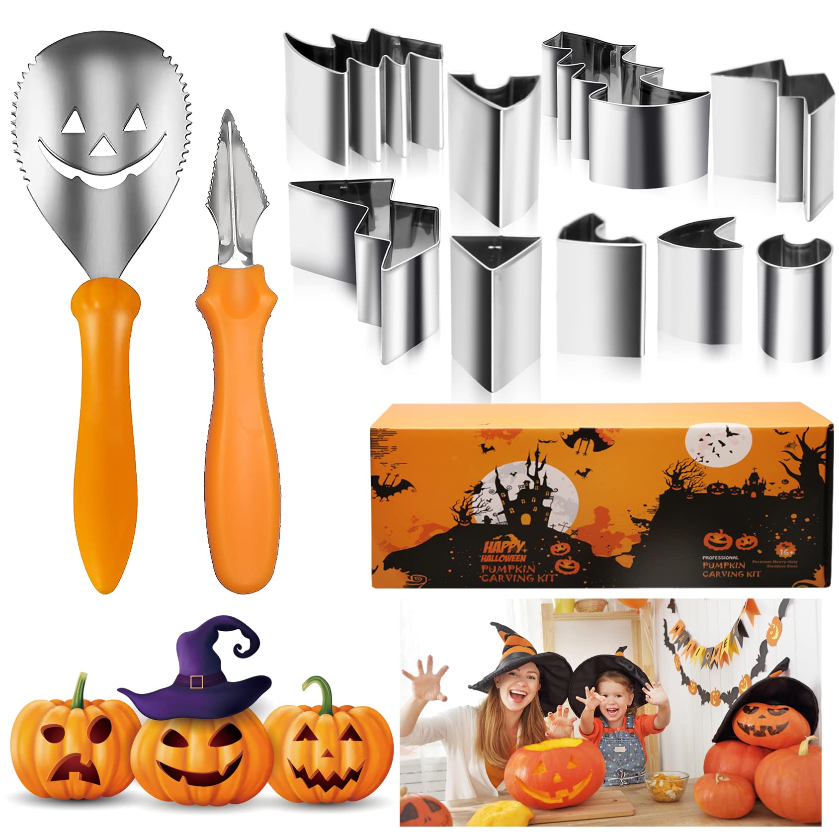 Buy 365park Pumpkin Carving Kit,11PCS Carvable Pumpkin Carving Tools