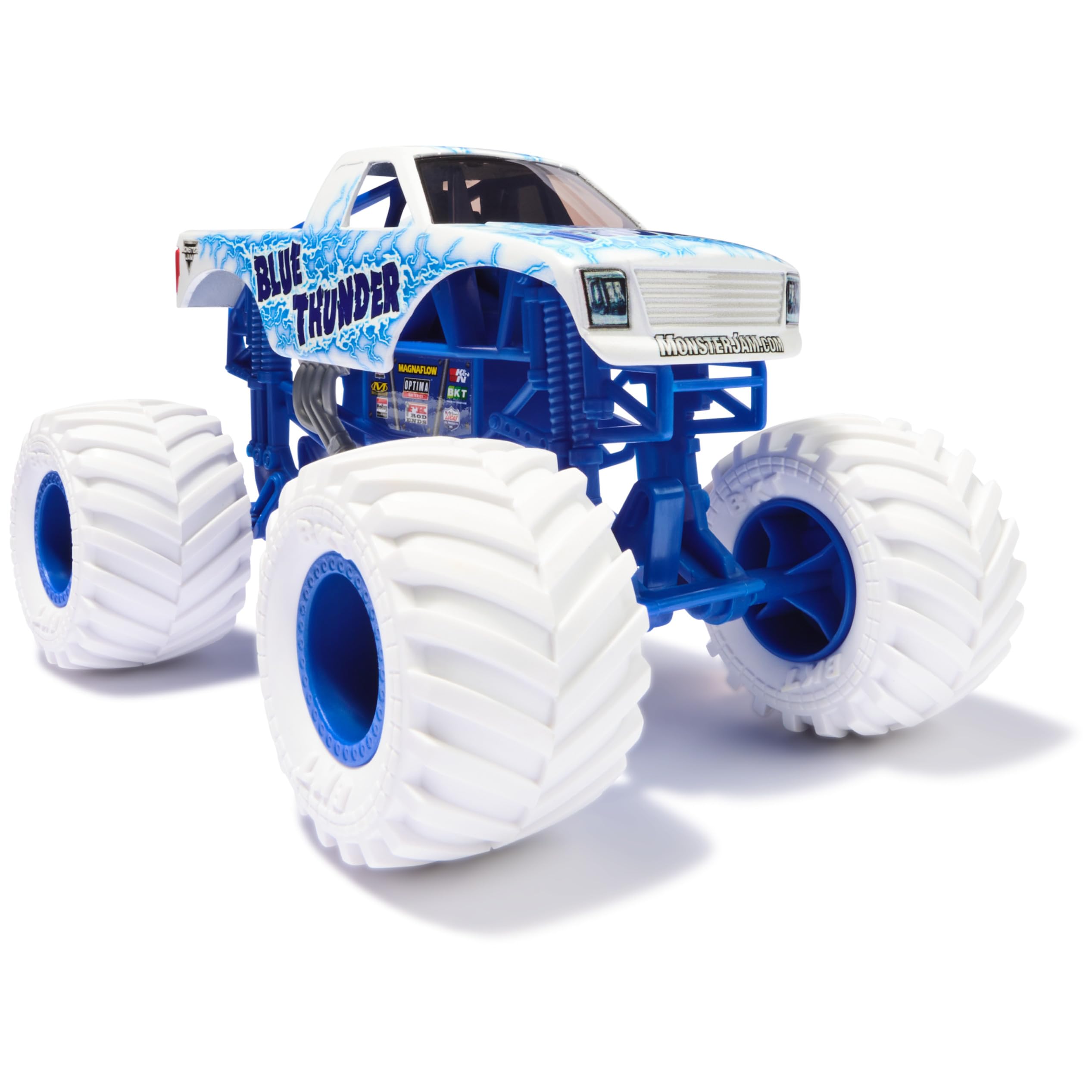ラジコン モンスタートラック ブルー オレンジ Amazon | Monster Jam、公式ブルーサンダーモンスタートラック