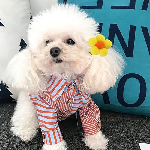 Miniatura 3 de 50 pinzas para el pelo de perro y gato, lindos clips florales para el pelo de perro, lazos de flores para perros, horquillas para el pelo de las