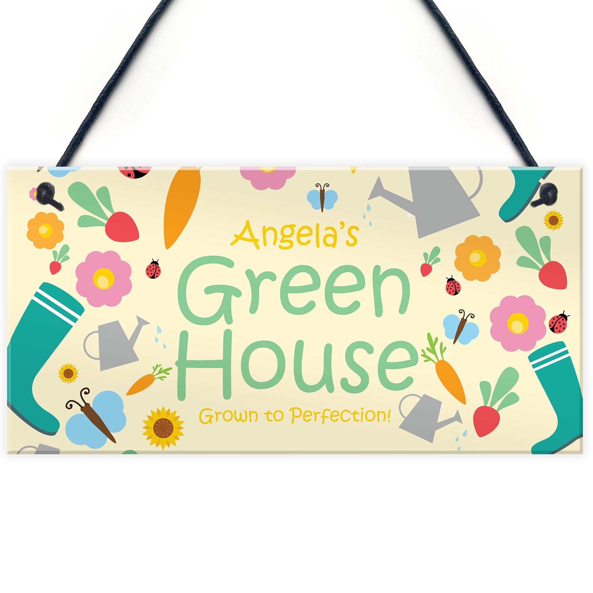 Personalised Gift For Mum Nan Nanny Greenhouse Sign Garden Shed Plaque Home Gift